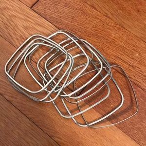 Silver Square Bracelets